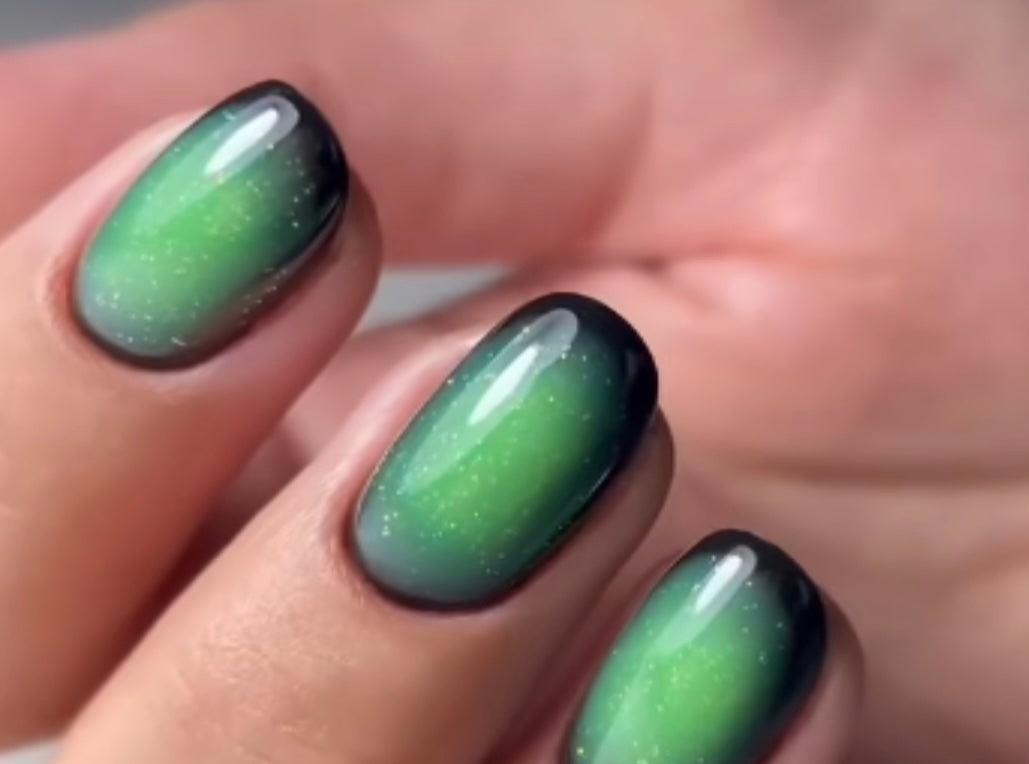 Lime Aura Semi-Cured Gel Nail Wrap