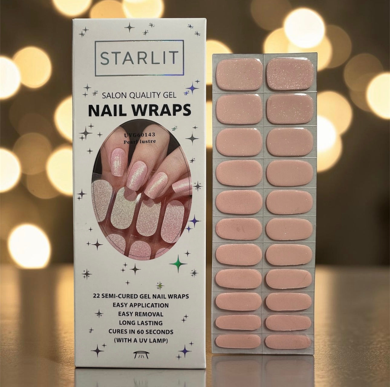 Pearly Ever After Semi-Cured Gel Nail Wrap