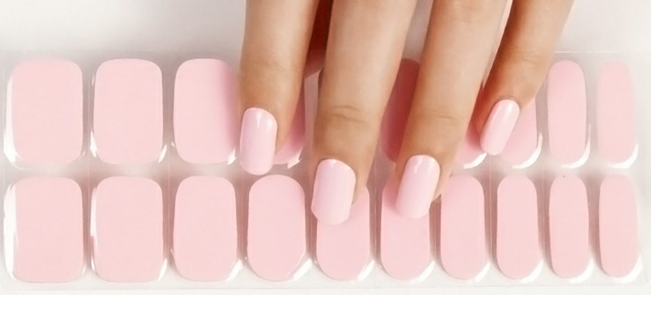 Whisper Pink Semi-Cured Gel Nail Wrap