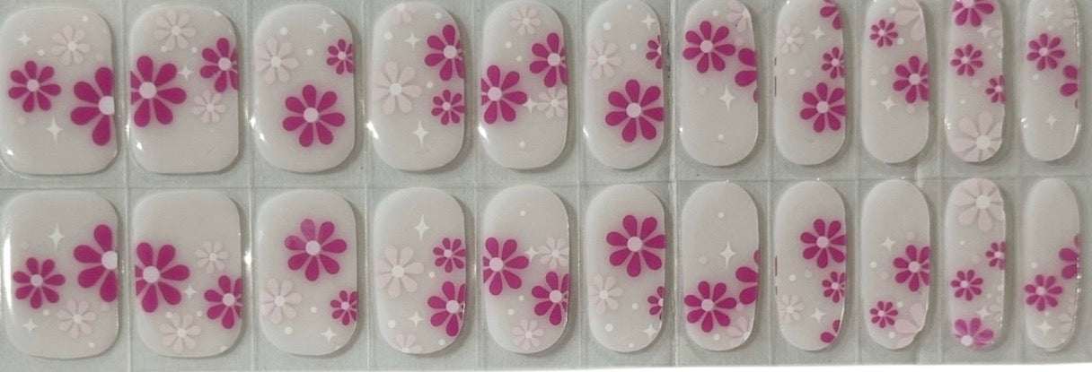 Blooming Lovely Semi-Cured Gel Nail Wrap