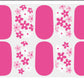 Pink Daisies Semi-Cured Gel Nail Wrap