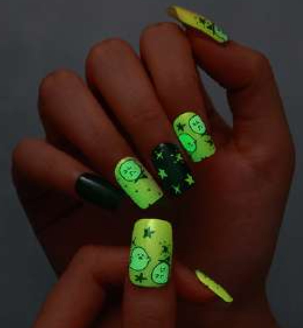 Spooky Stars NO LIGHT Air Dry Gel Wraps