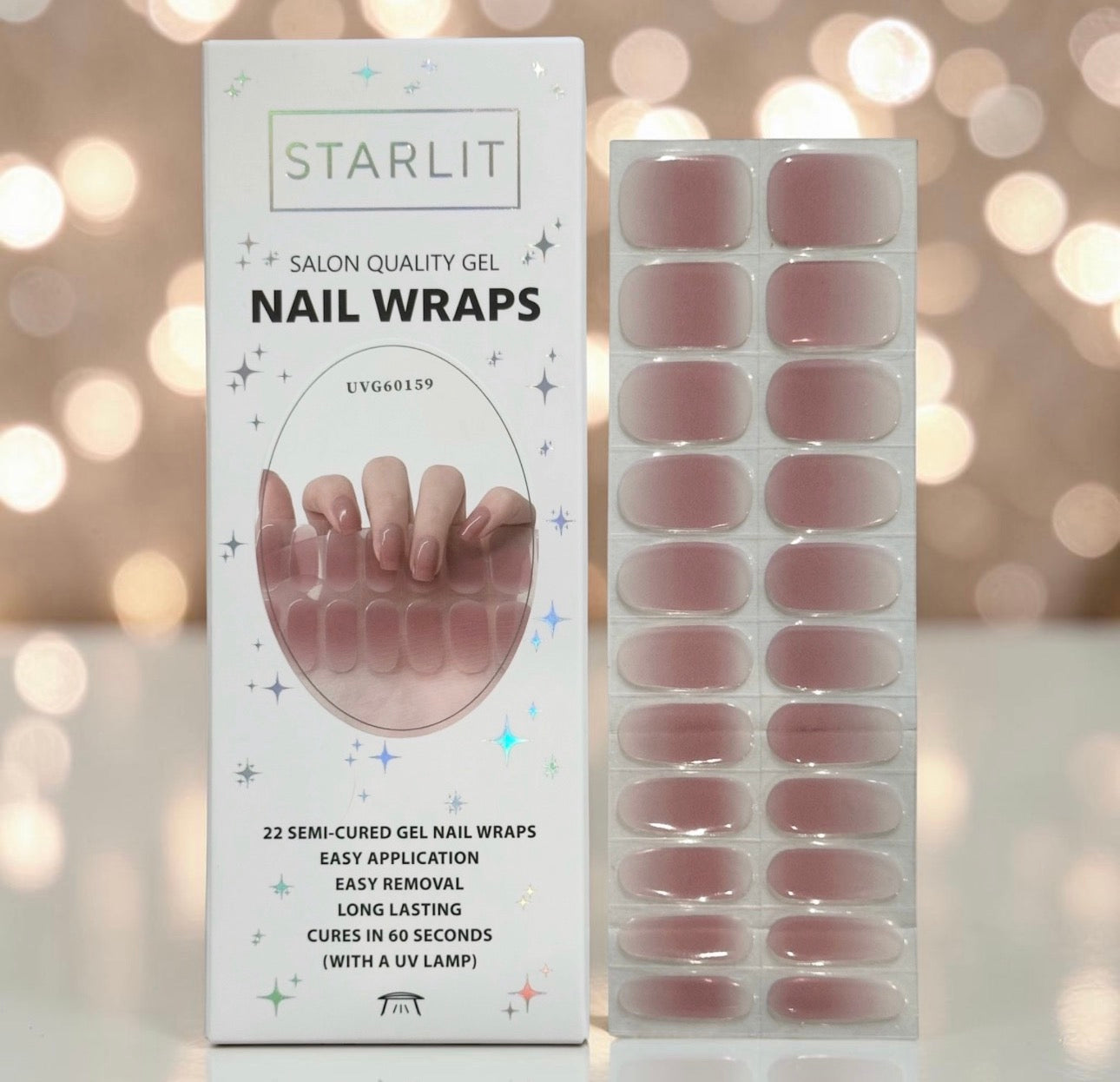 Sweet Romance Semi-Cured Gel Nail Wrap