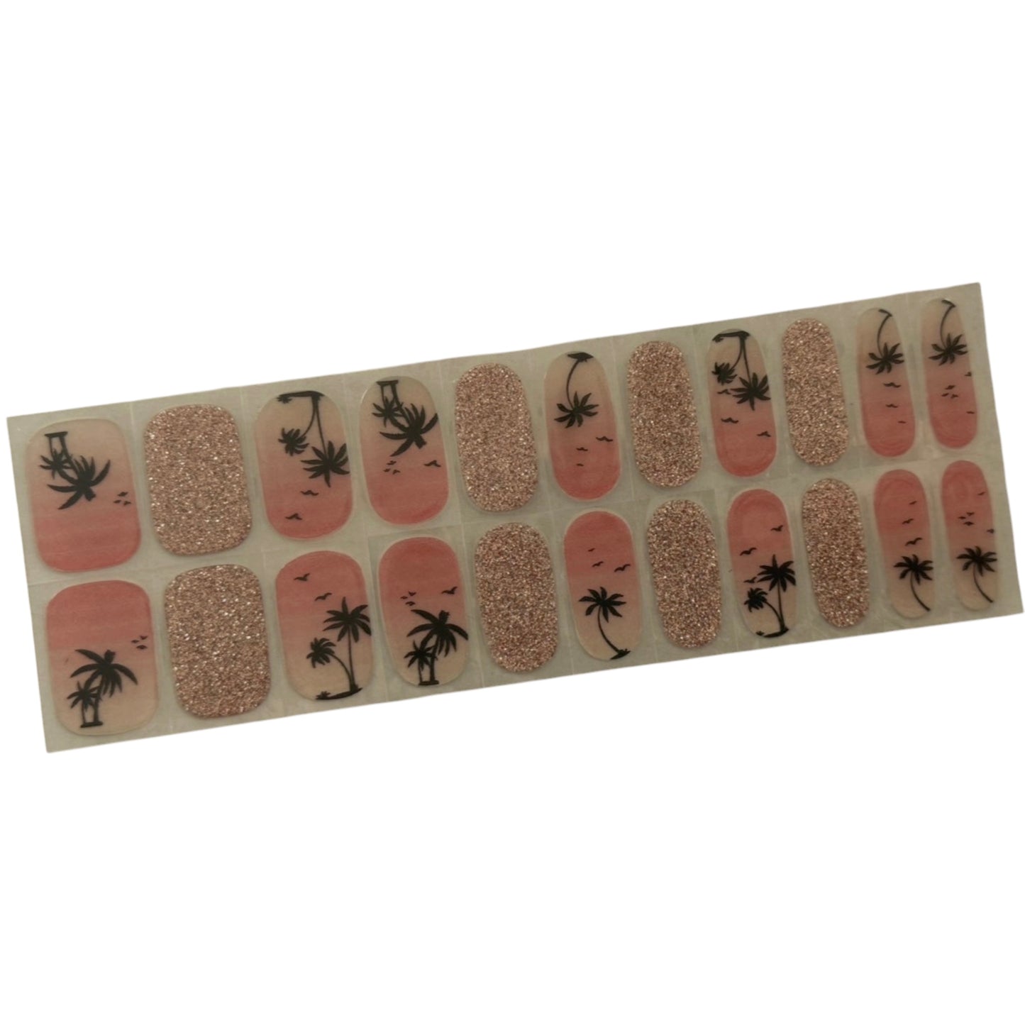 Coastal Glow Semi-Cured Gel Nail Wrap