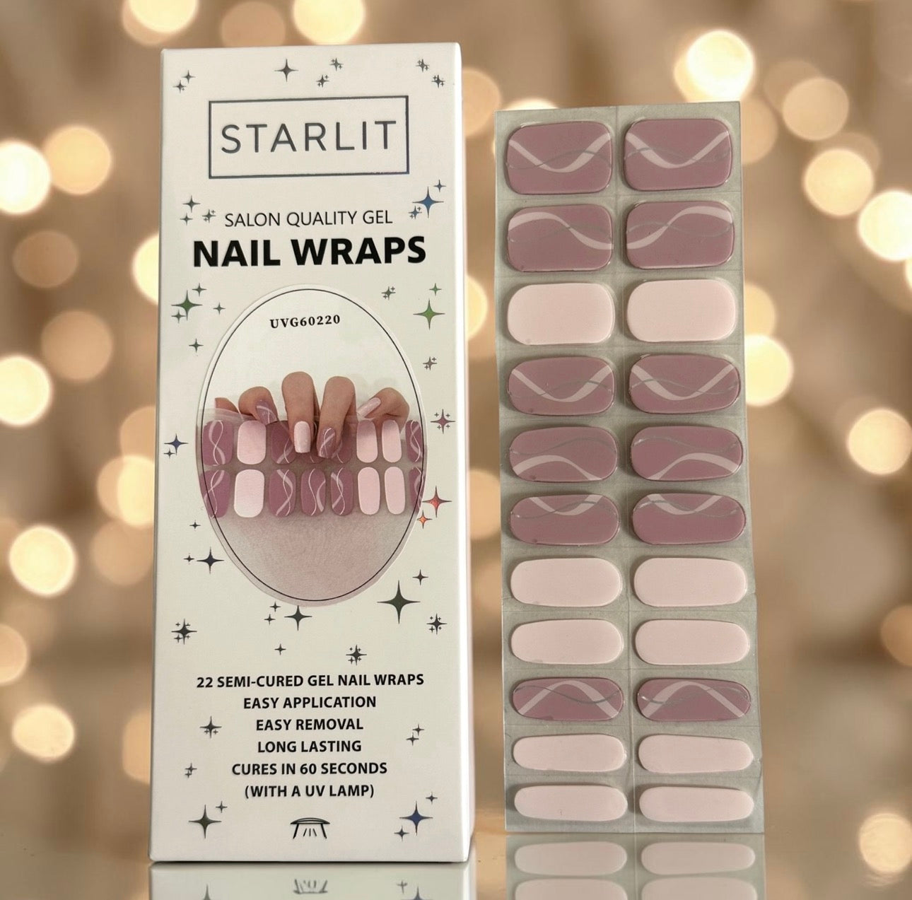 Crossed Paths Semi-Cured Gel Nail Wrap