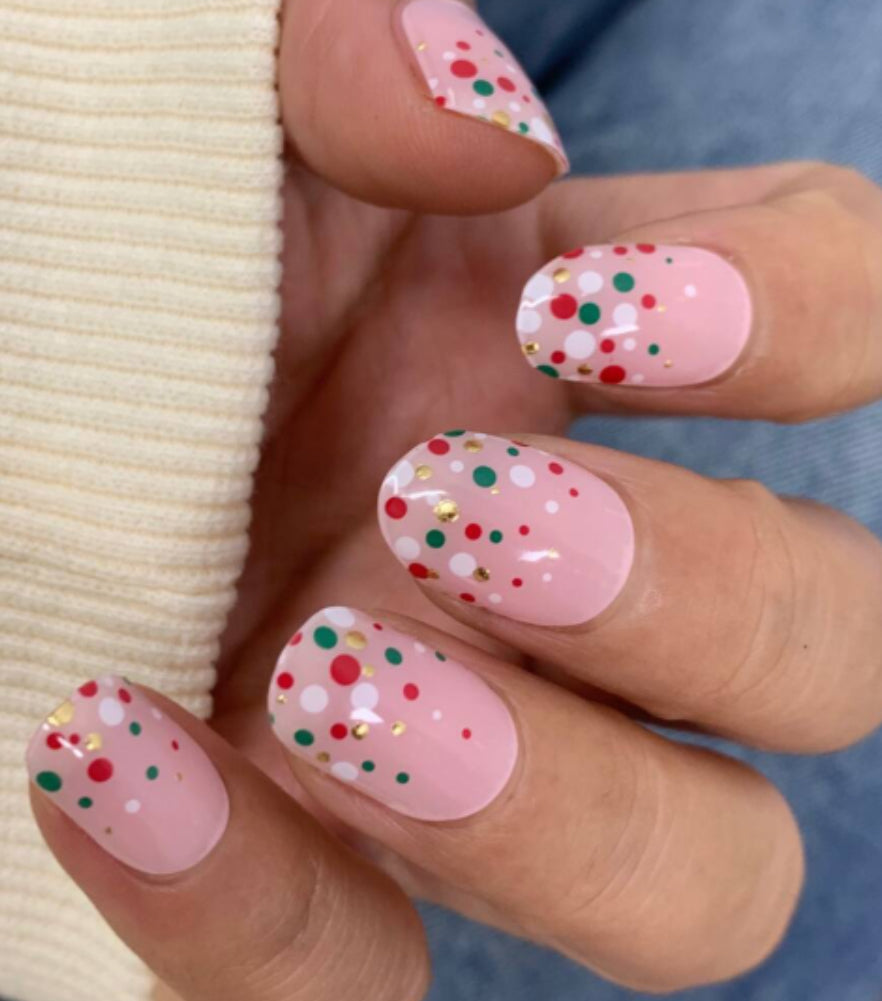 Sparkle Spots Semi-Cured Gel Nail Wrap