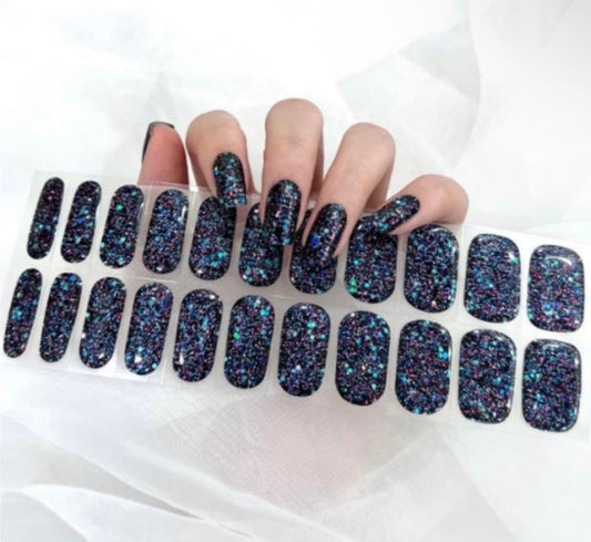 Dark Matter Glam NO LIGHT Air Dry Gel Wraps