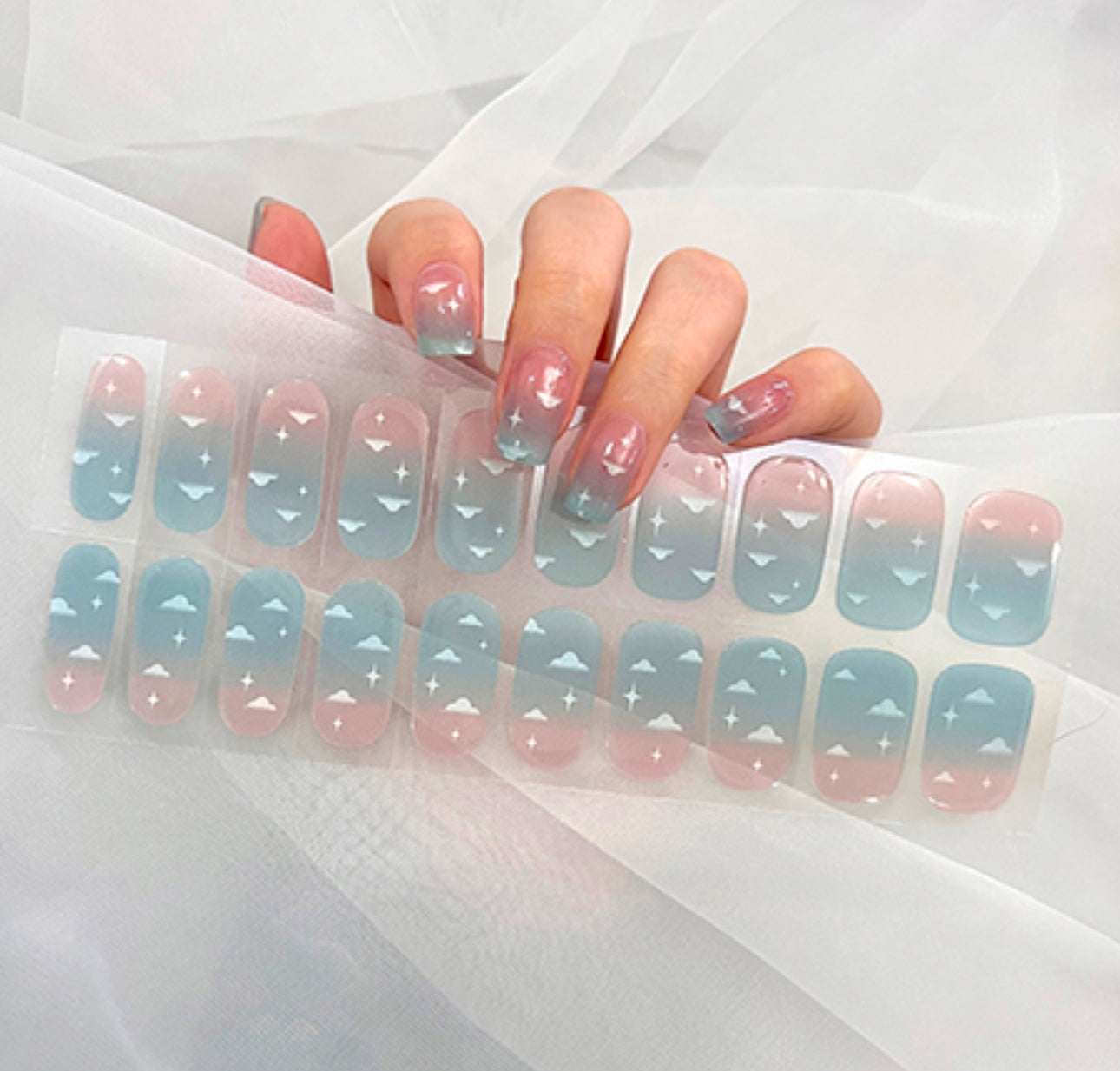 Floating On Clouds NO LIGHT Air Dry Gel Wraps