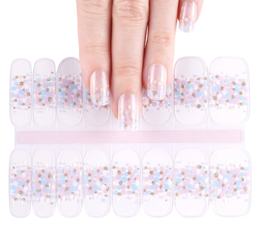 Confetti-licious Semi-Cured Gellies Nail Wrap