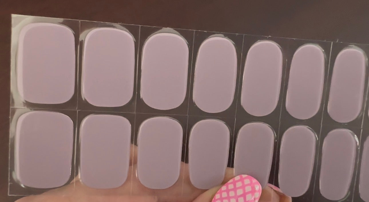 Dusty Lavender Semi-Cured Gel Nail Wrap
