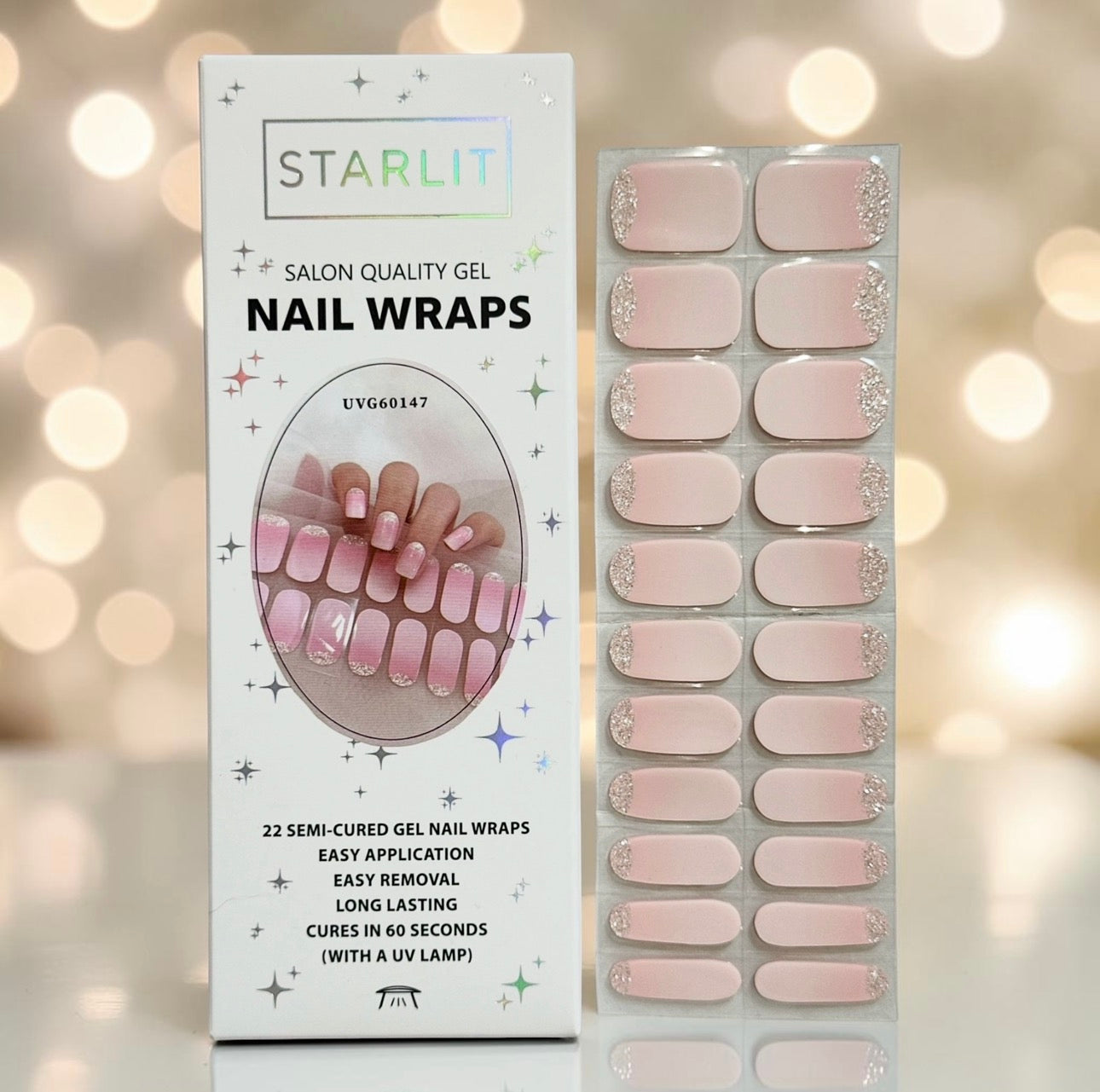 Sparkle at First Sight Semi-Cured Gel Nail Wrap