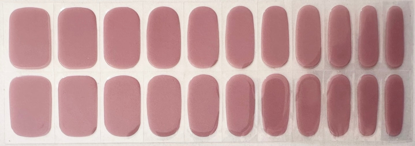 Rosewood Semi-Cured Gel Nail Wrap