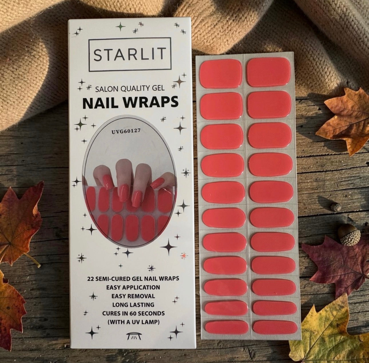 Sunset Run Semi-Cured Gel Nail Wrap