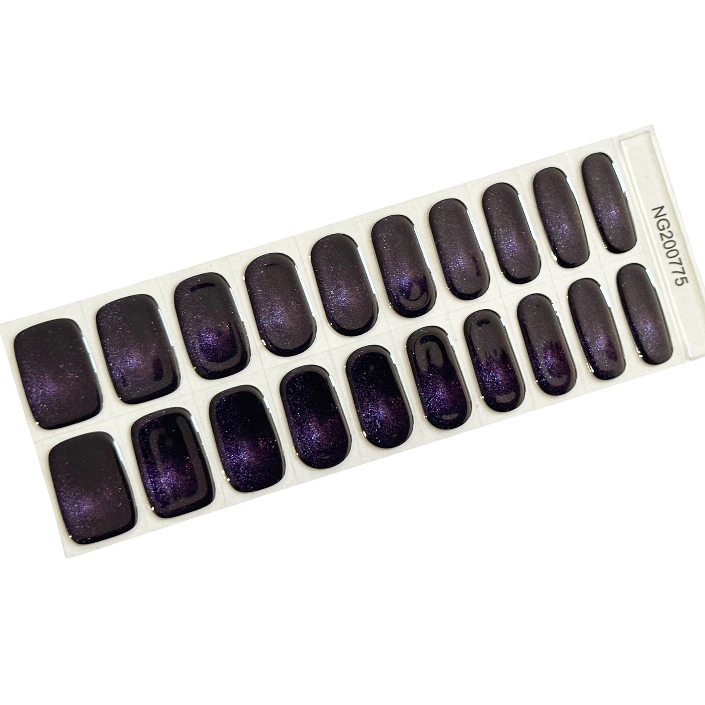 Purrple Reign Cat Eye Semi-Cured Gel Nail Wra