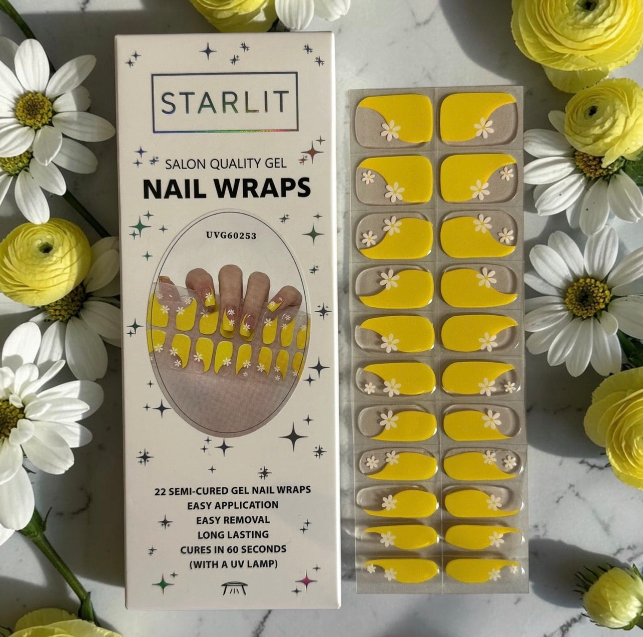 Sunny Side Up Semi-Cured Gel Nail Wrap