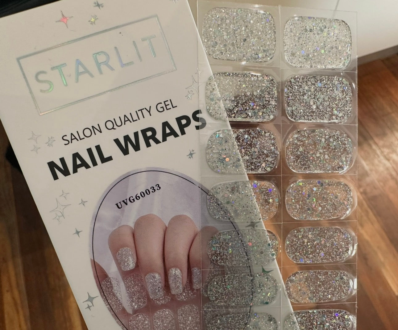 Crystal Flash Semi-Cured Gel Nail Wrap