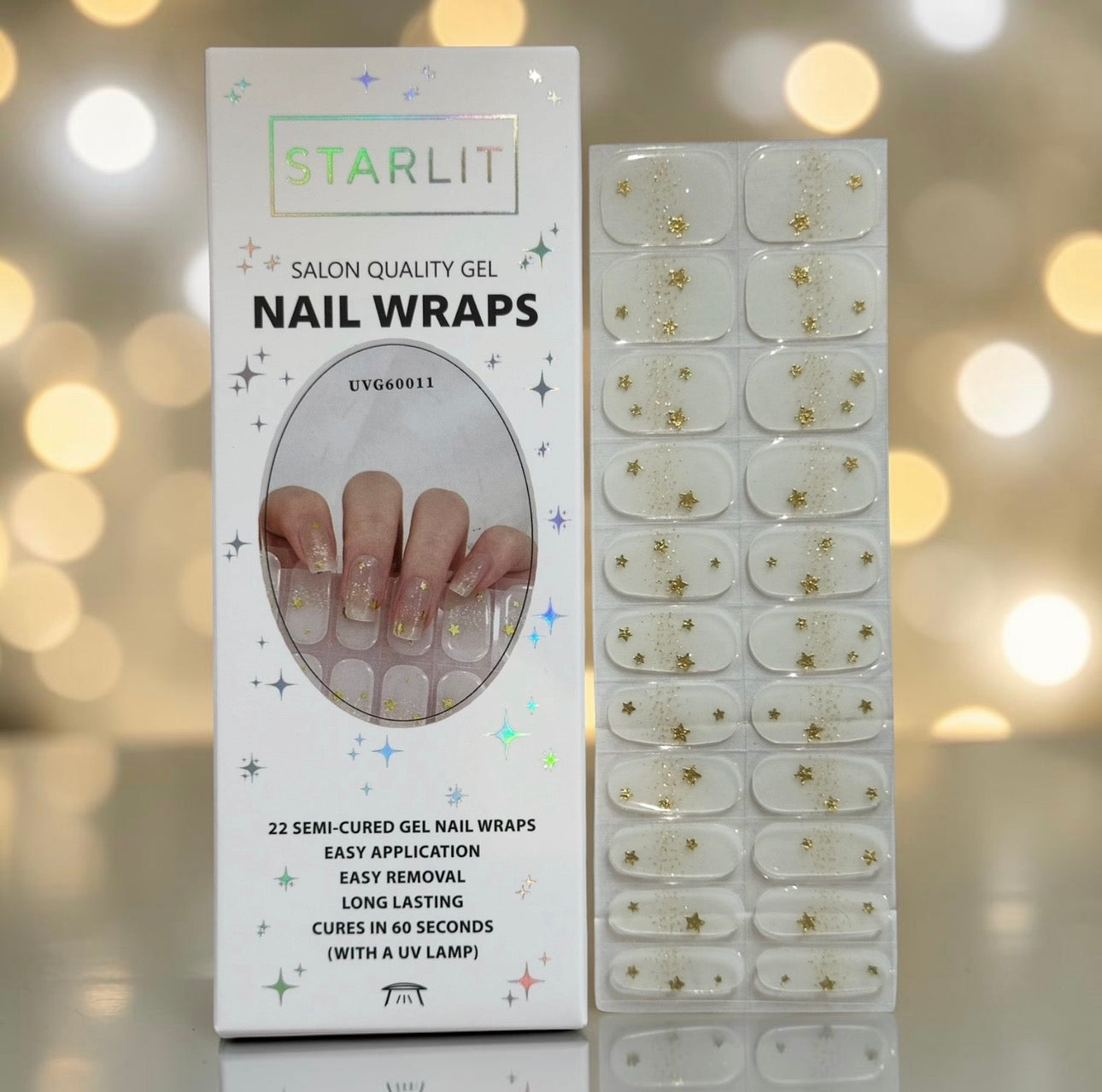 All Star Semi-Cured Gel Nail Wrap
