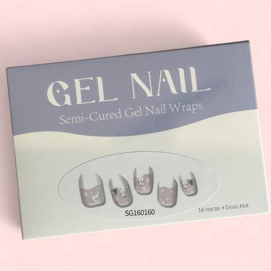 Frosty Globe Semi-Cured Gellies Nail Wrap