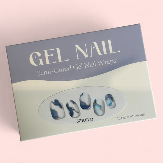 Arctic Agate Semi-Cured Gellies Nail Wrap