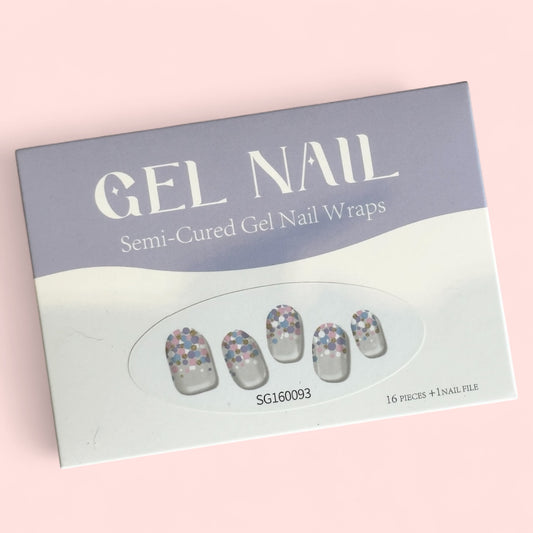 French Fizz Semi-Cured Gellies Nail Wrap