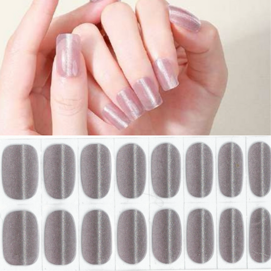 Dusty Glow (Cat Eye) NO LIGHT Air Dry Gel Wraps