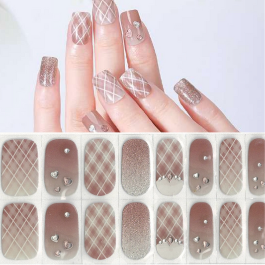 Plaid to Be Mine (3D Accents) NO LIGHT Air Dry Gel Wraps