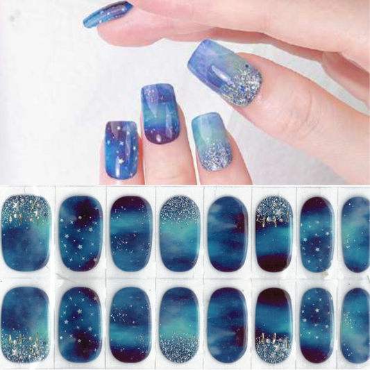Sapphire Sky NO LIGHT Air Dry Gel Wraps