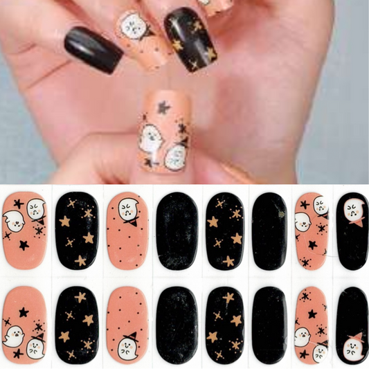 Spooky Stars NO LIGHT Air Dry Gel Wraps
