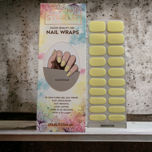 Lemon Sorbet Semi-Cured Gel Nail Wrap