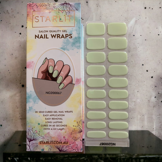 Lime Sorbet Semi-Cured Gel Nail Wrap