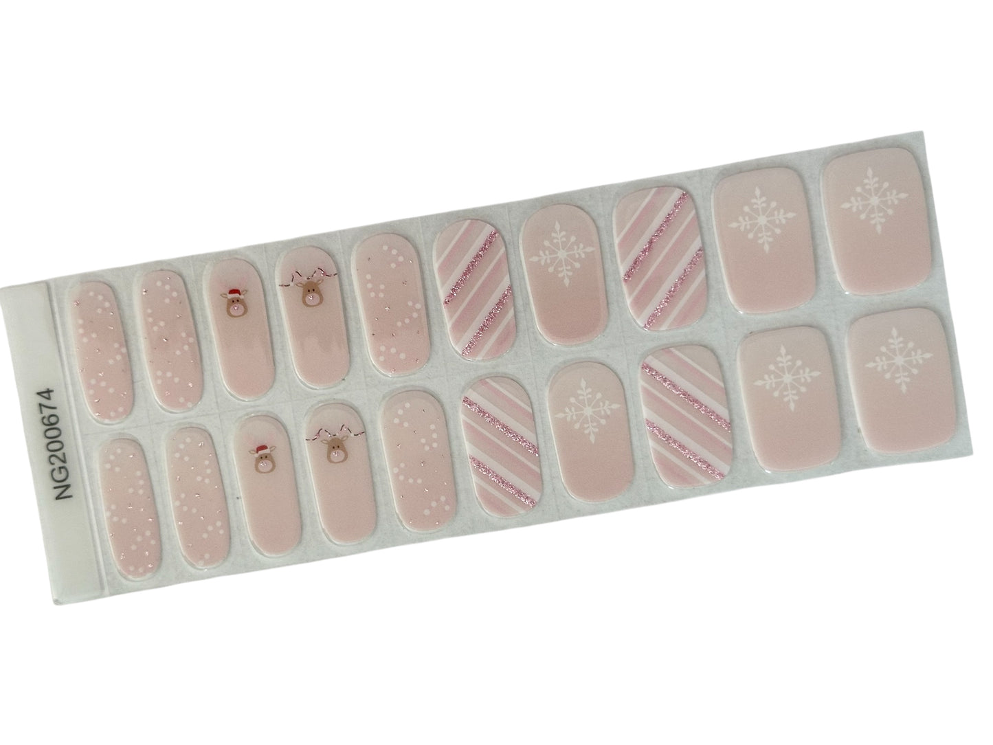 Winter Rosé Semi-Cured Gel Nail Wrap