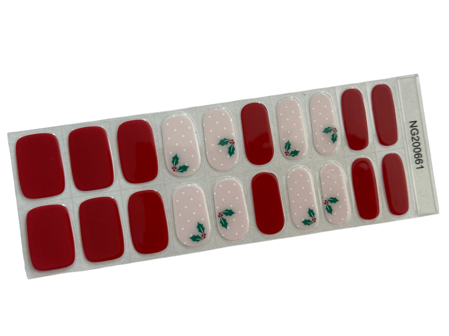 Under the Mistletoe Semi-Cured Gel Nail Wrap