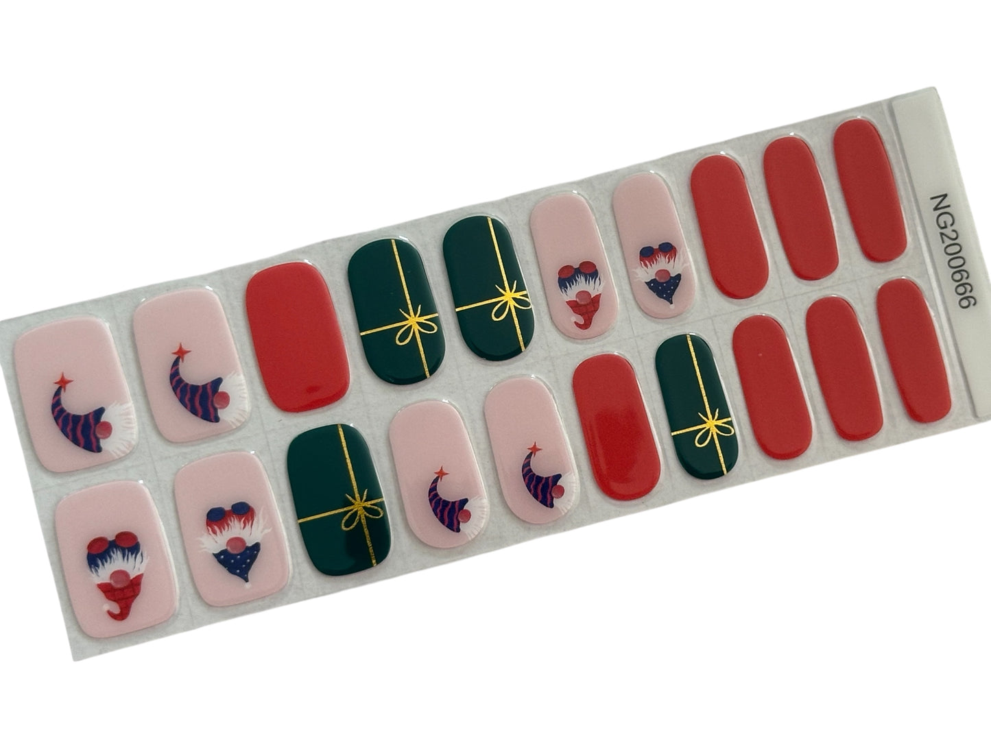Gnome For The Holidays Semi-Cured Gel Nail Wrap