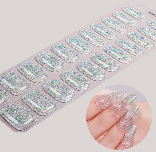 Pure Sparkle NO UV LIGHT Air Dry Gel Wraps