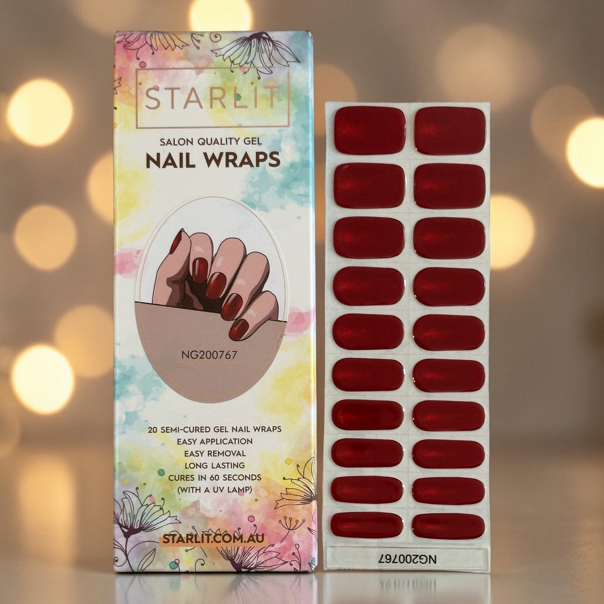 Rust in Time Cat Eye Semi-Cured Gel Nail Wrap