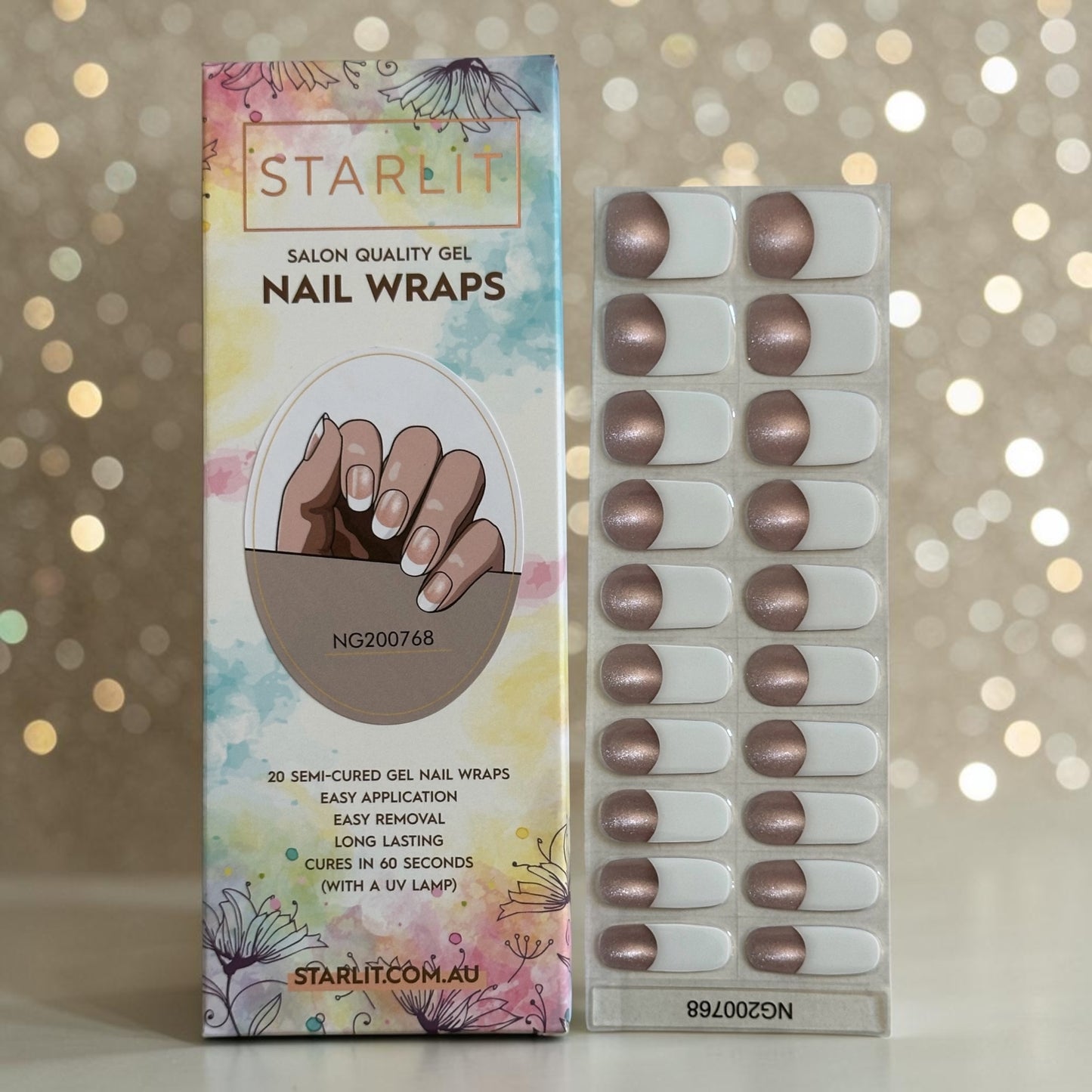 French Attraction Cat Eye Semi-Cured Gel Nail Wrap