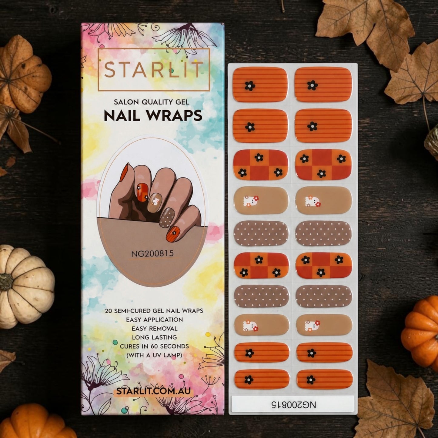 Boogie Frights Semi-Cured Gel Nail Wrap
