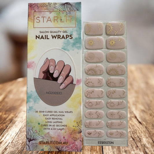 Starstruck and Moonstruck Semi-Cured Gel Nail Wrap