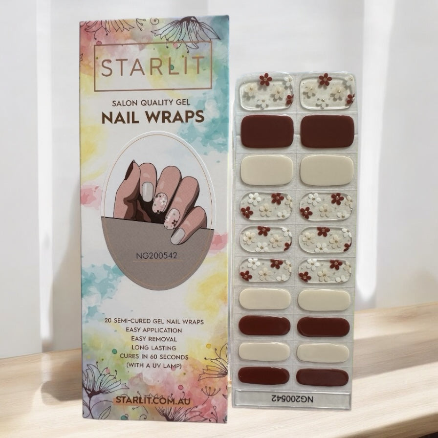 Bloom Vibes Semi-Cured Gel Nail Wrap
