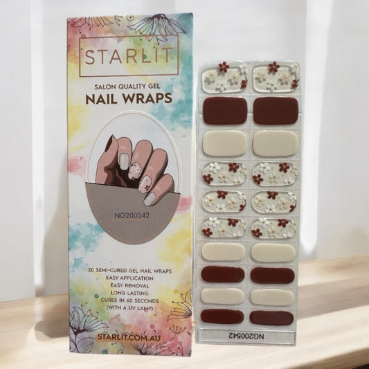 Bloom Vibes Semi-Cured Gel Nail Wrap