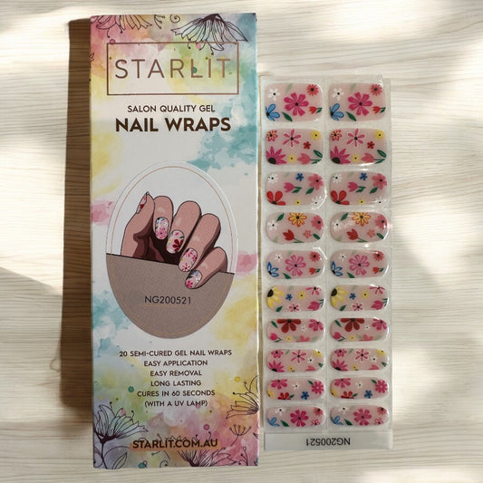 Flower to the People Semi-Cured Gel Nail Wrap
