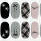 Plaid & Polished (3D Accents) NO LIGHT Air Dry Gel Wraps