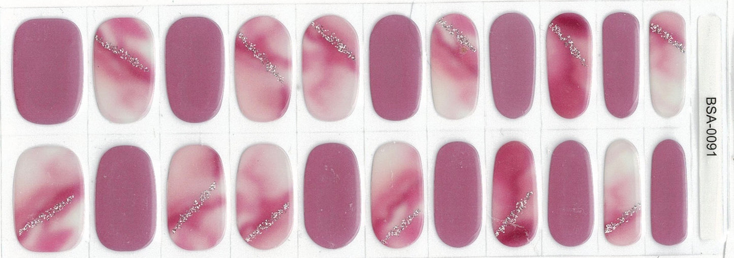 Sugarplum Shimmer NO LIGHT Air Dry Gel Wraps