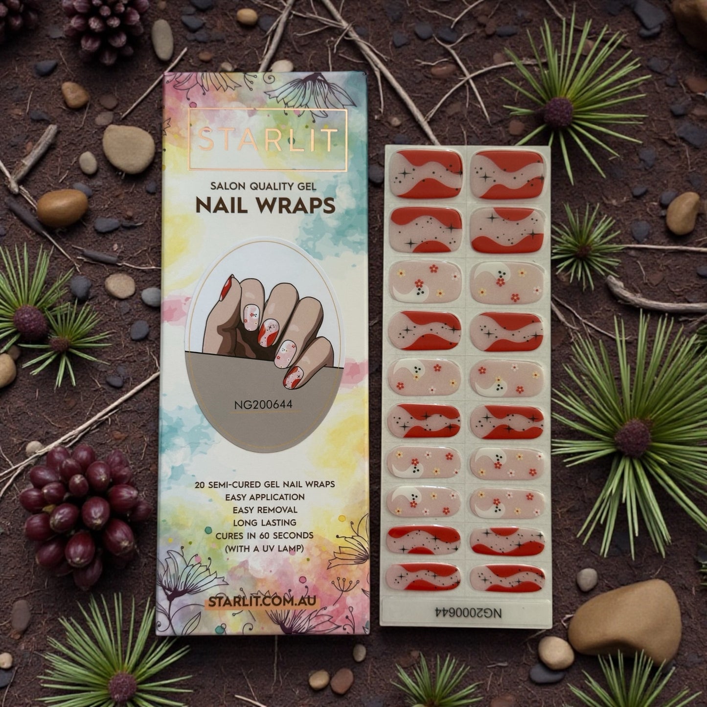 Boho Boo Semi-Cured Gel Nail Wrap