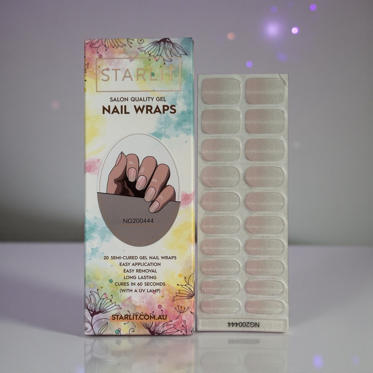 Soft Focus Cat Eye Semi-Cured Gel Nail Wrap