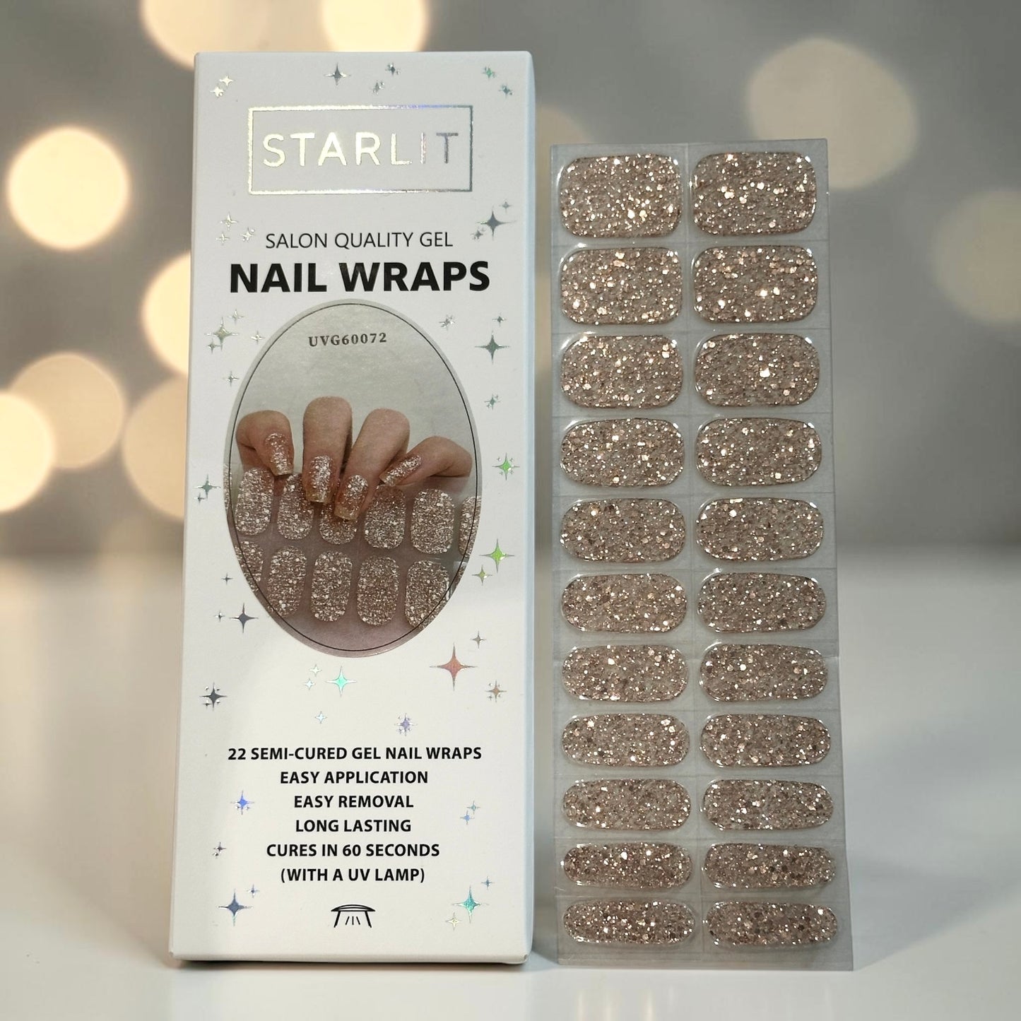 Toasted Rosé Semi-Cured Gel Nail Wrap