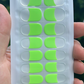 Electric Lime Tips NO LIGHT Air Dry Gel Wraps