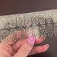 Bubbles and Bling Semi-Cured Gel Nail Wrap