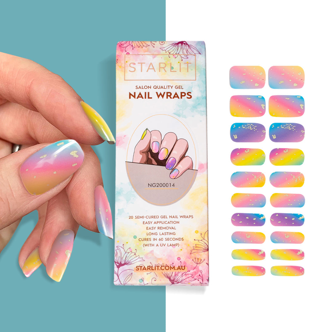 Meet The Rainbow Semi-Cured Gel Nail Wrap