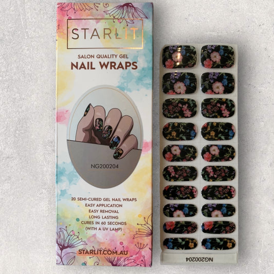Floral Dreams Semi-Cured Gel Nail Wrap